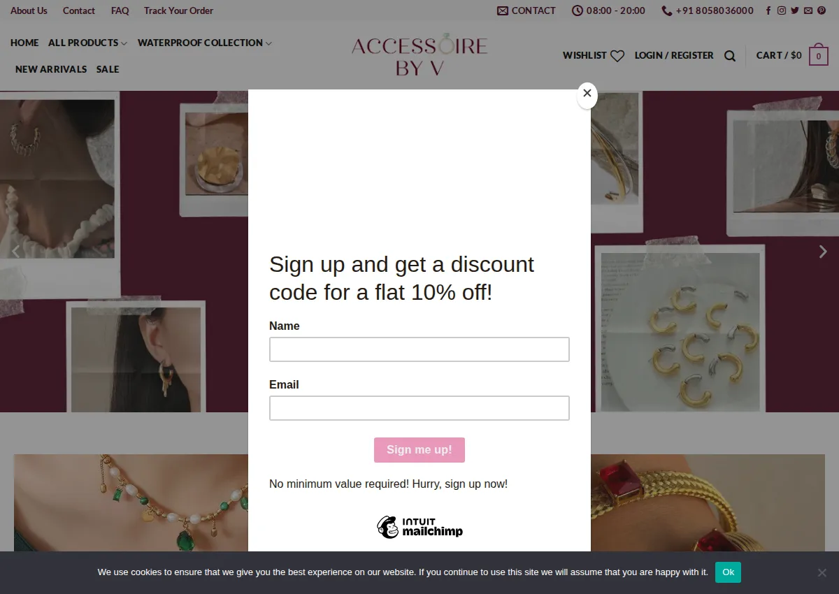 Store homepage