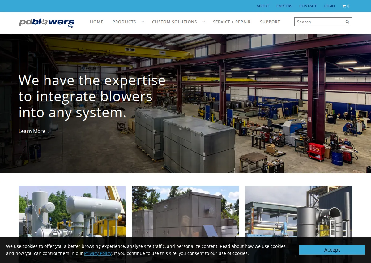 Store homepage