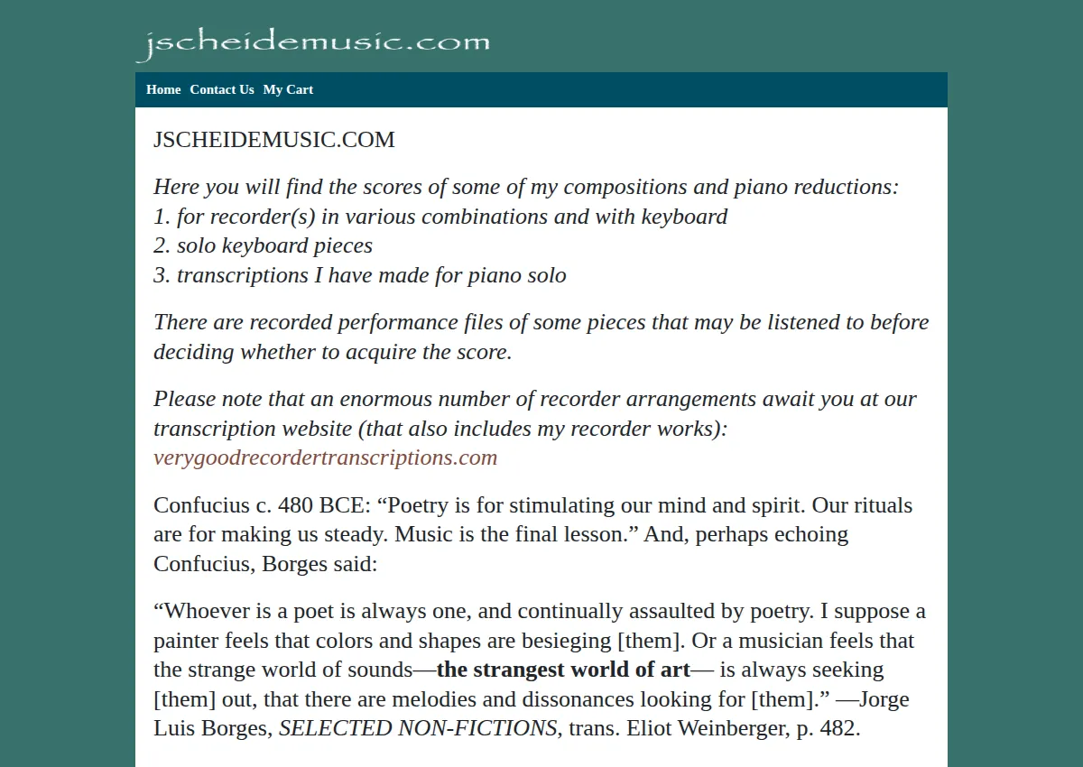 Store homepage