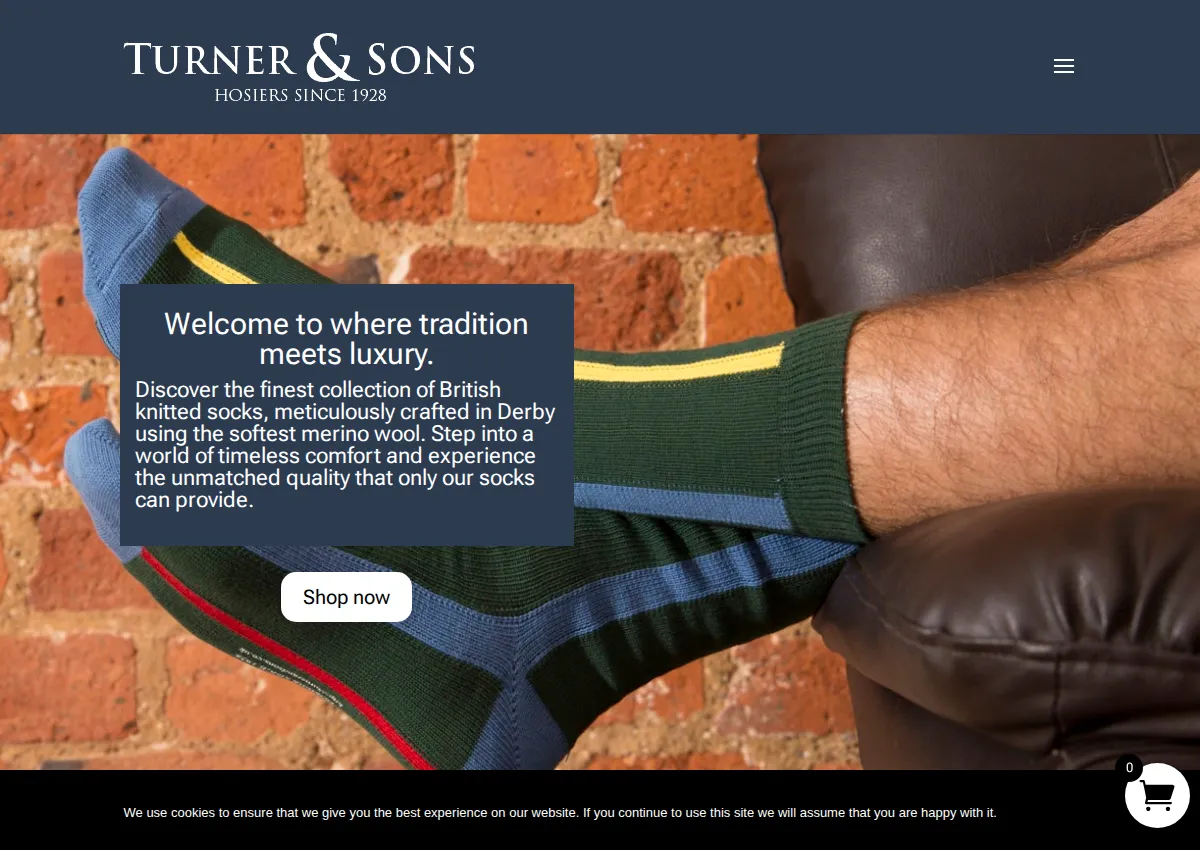 Store homepage
