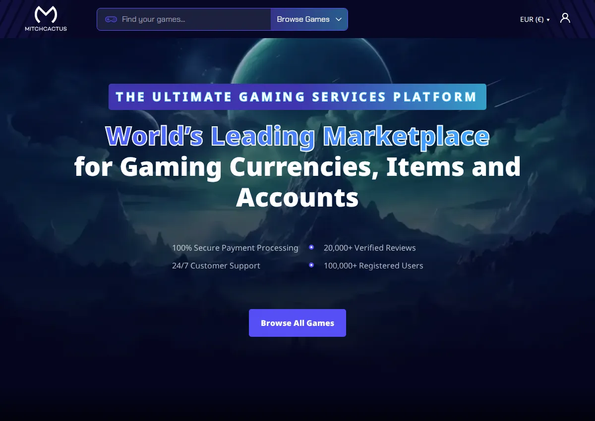 Store homepage