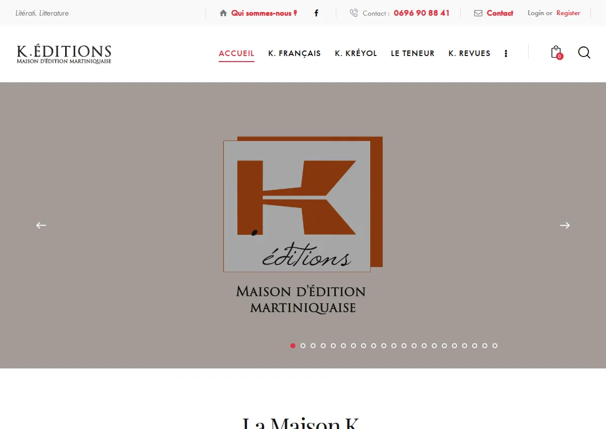Store homepage