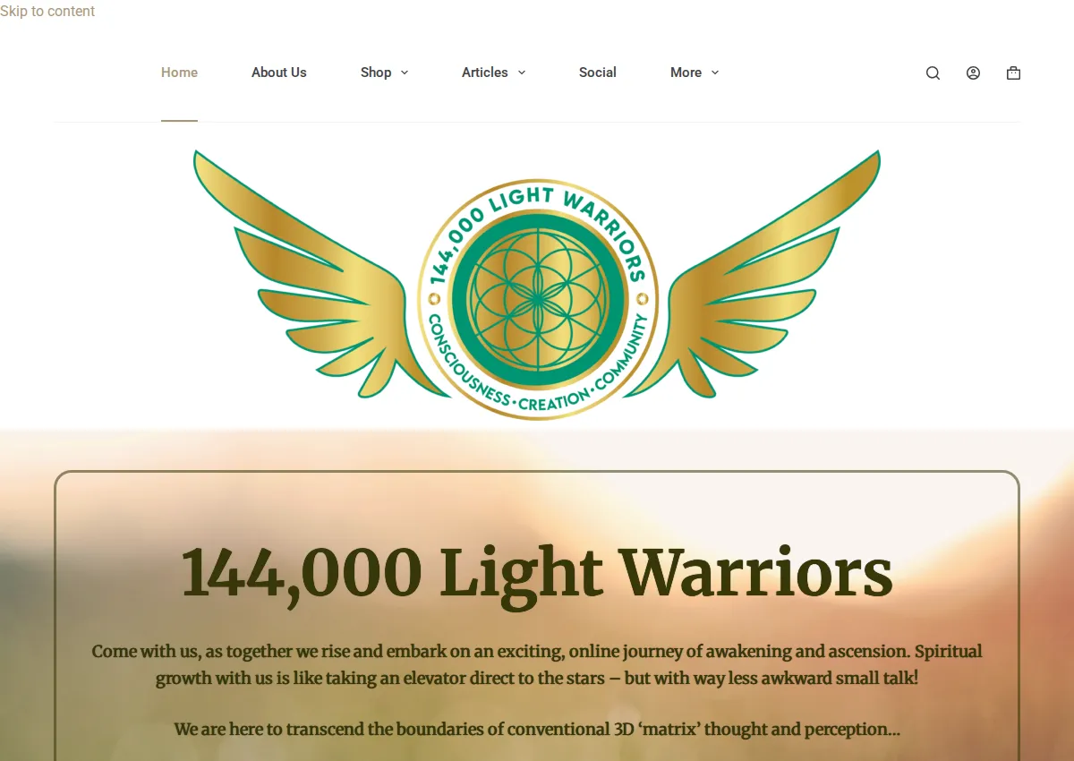 Store homepage