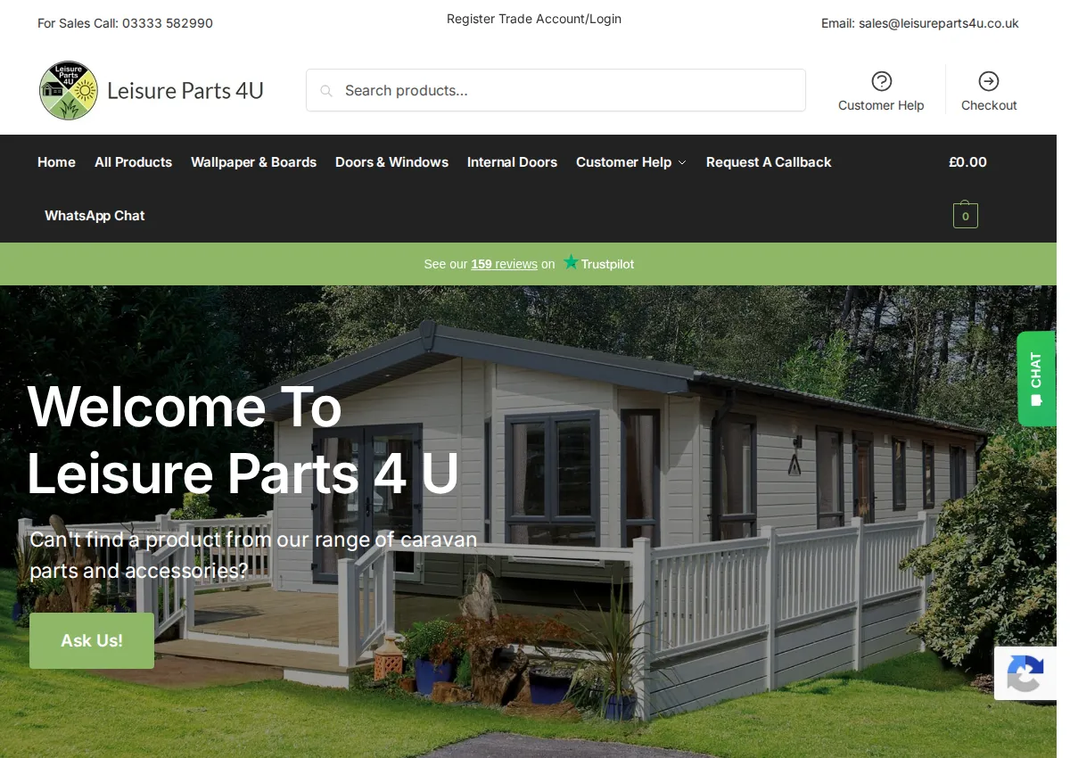 Store homepage