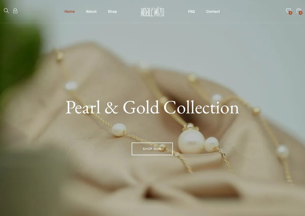Store homepage