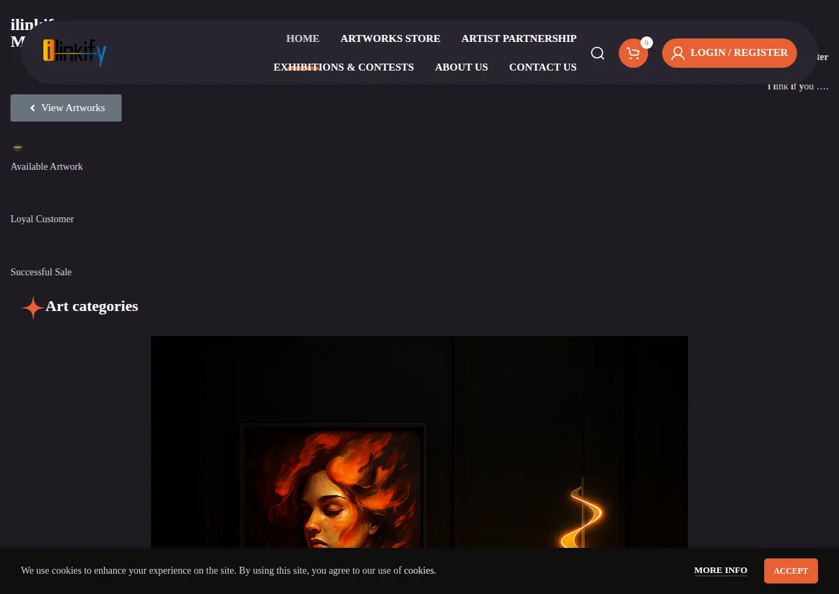 Store homepage