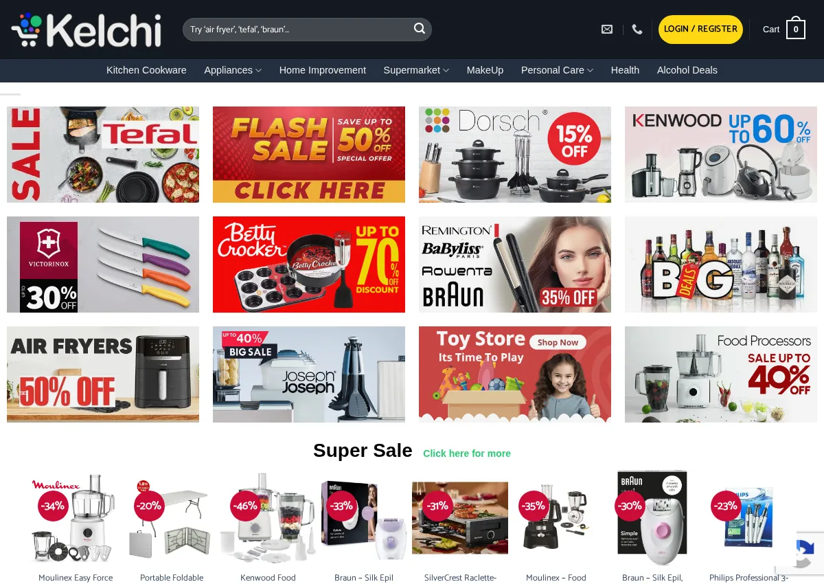 Store homepage