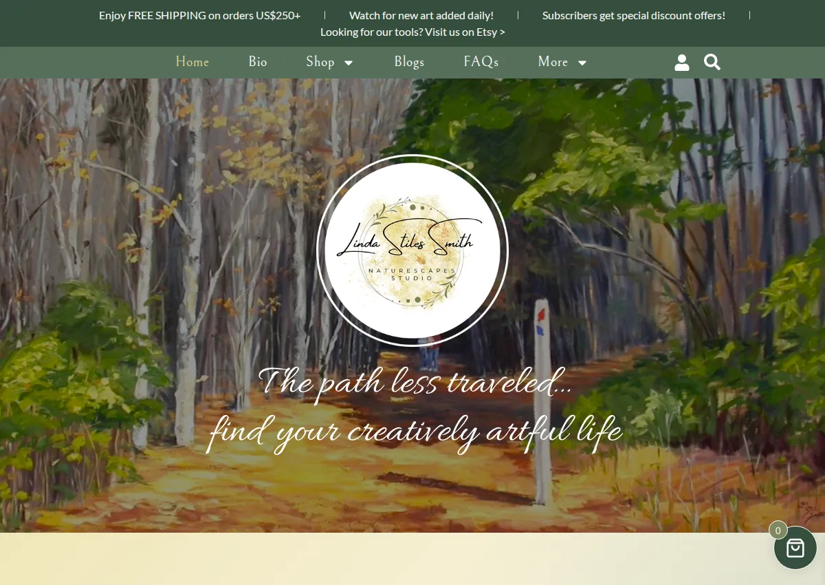 Store homepage