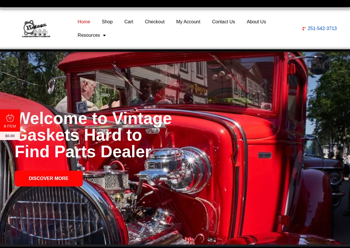 Store homepage