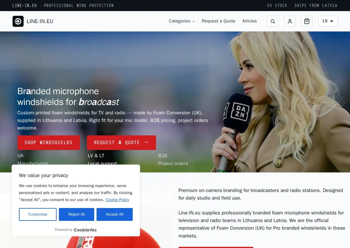 Store homepage