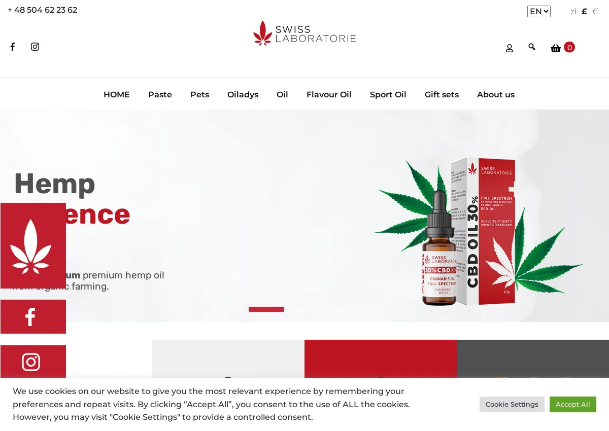 Store homepage