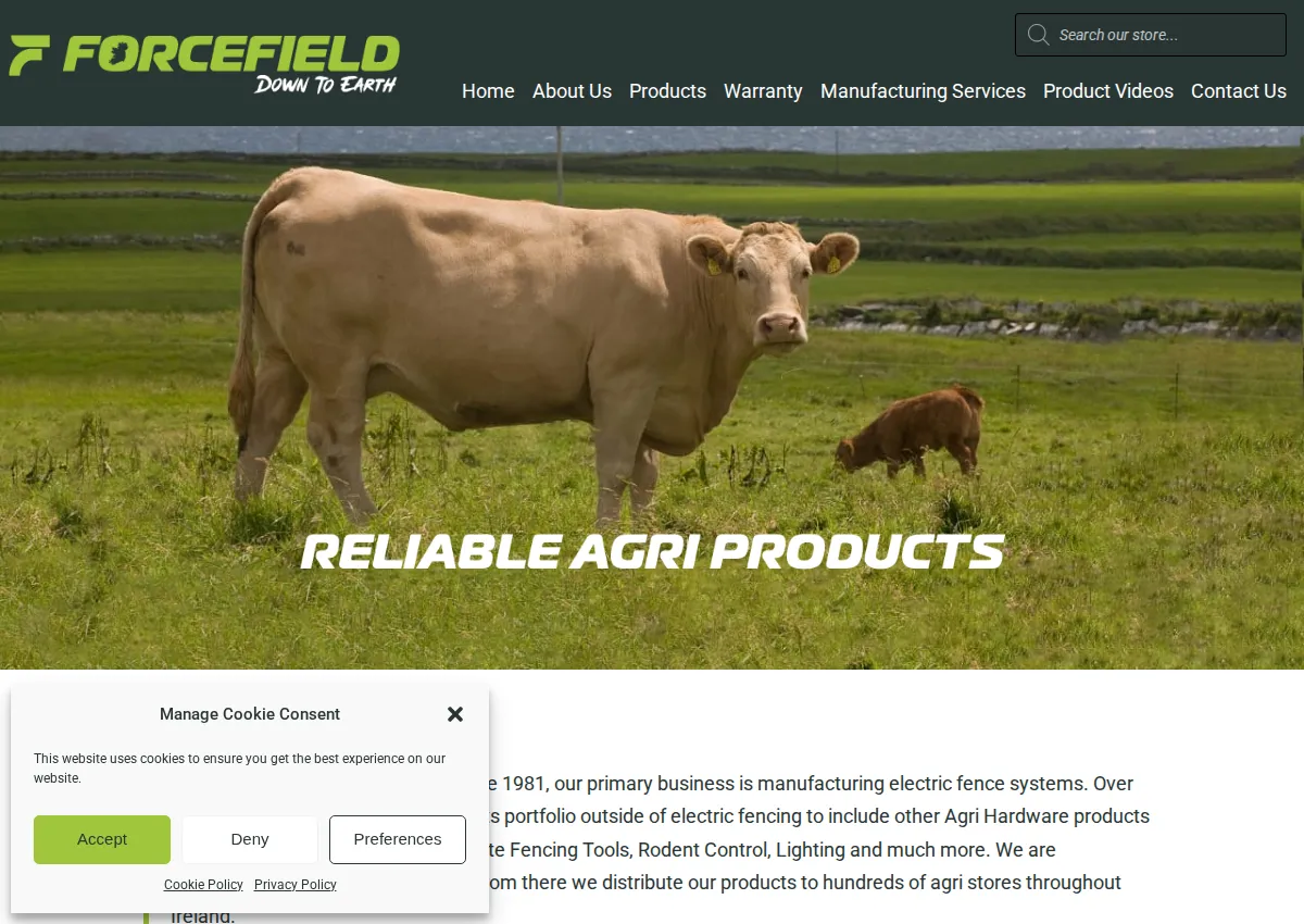 Store homepage