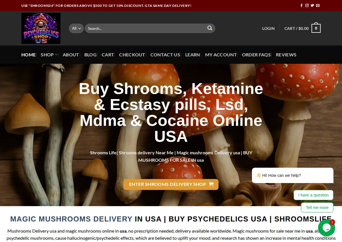 Store homepage