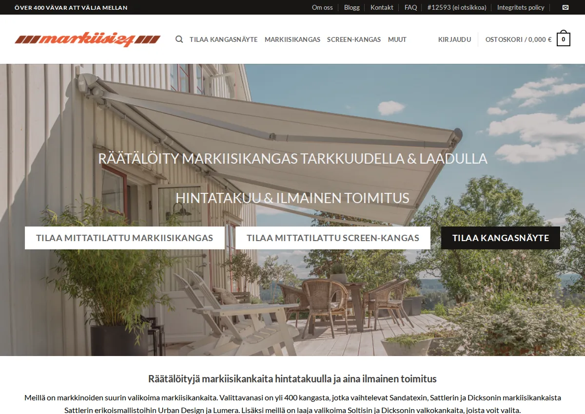 Store homepage