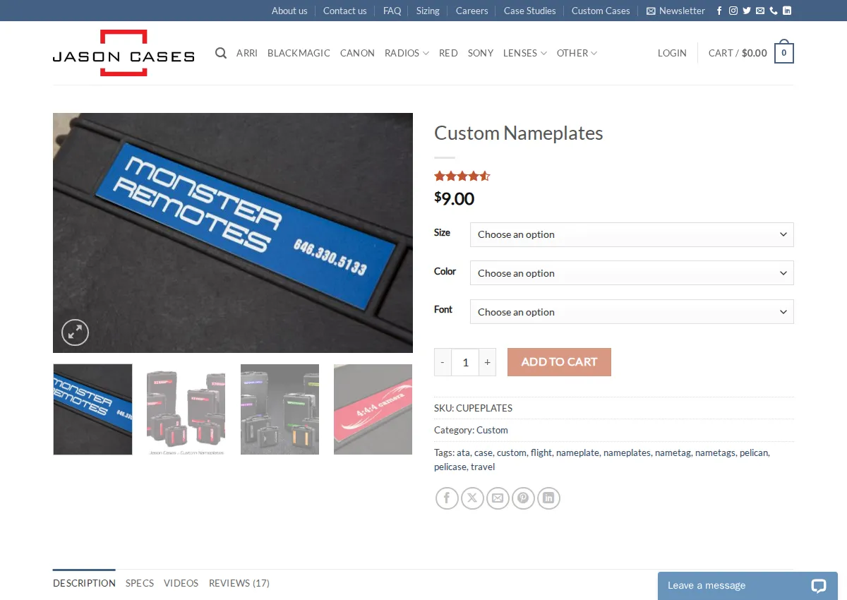 Store homepage