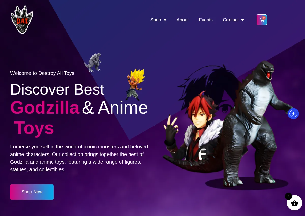 Store homepage