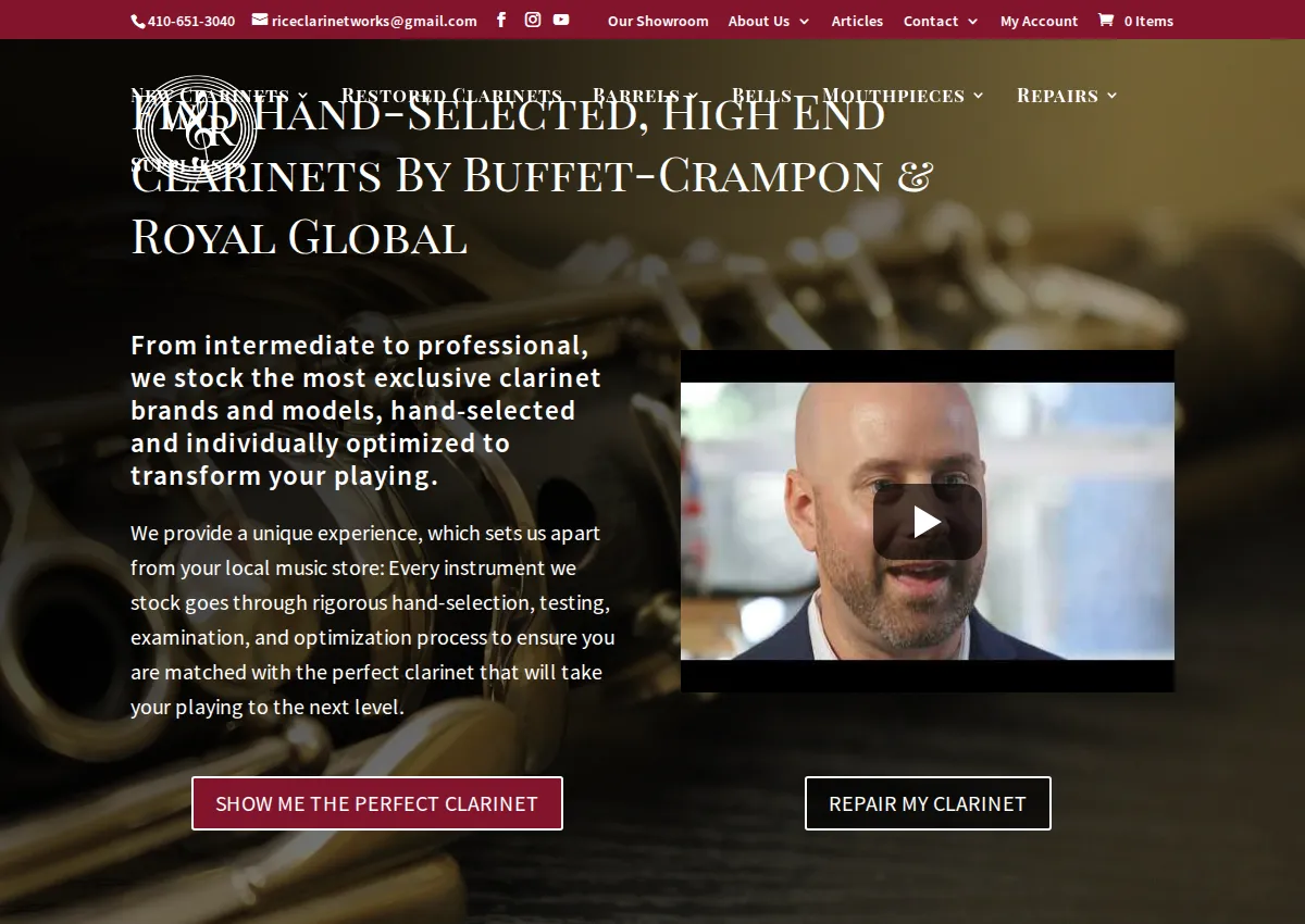 Store homepage