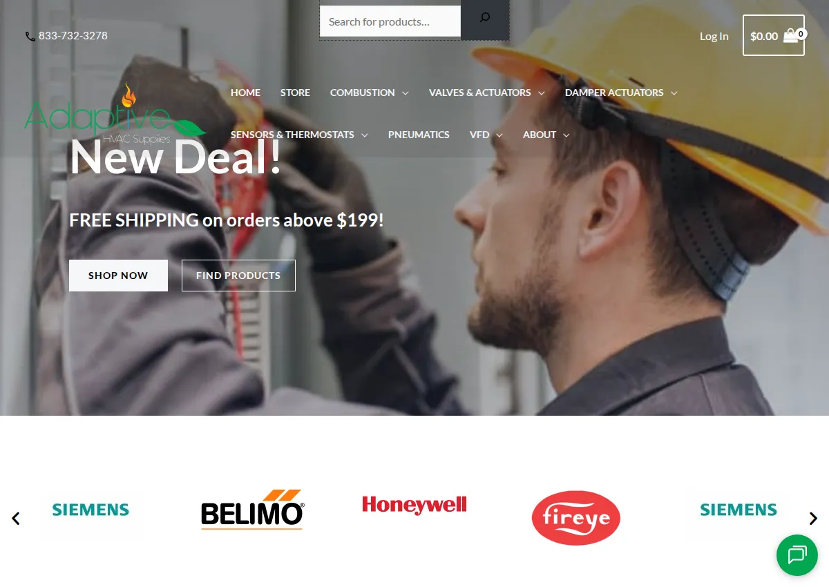 Store homepage