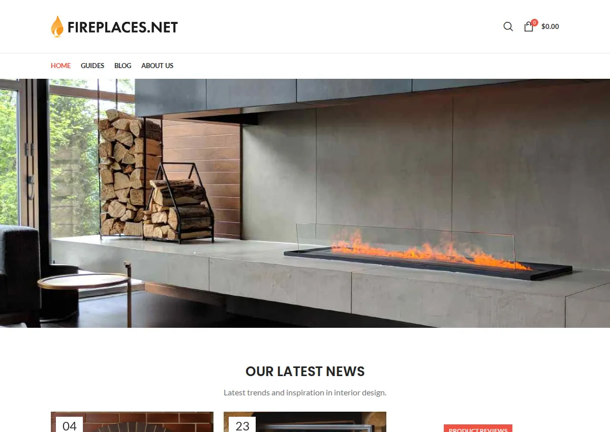 Store homepage