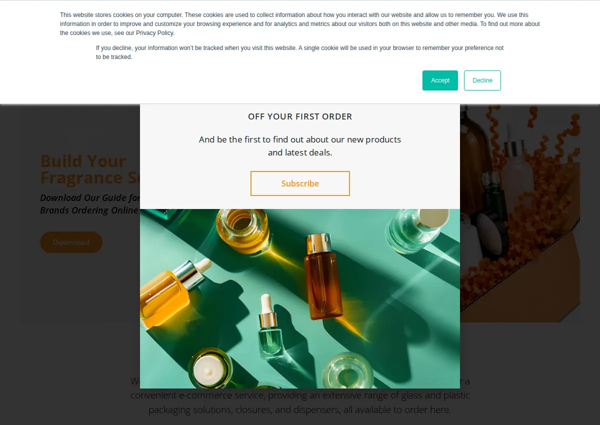 Store homepage