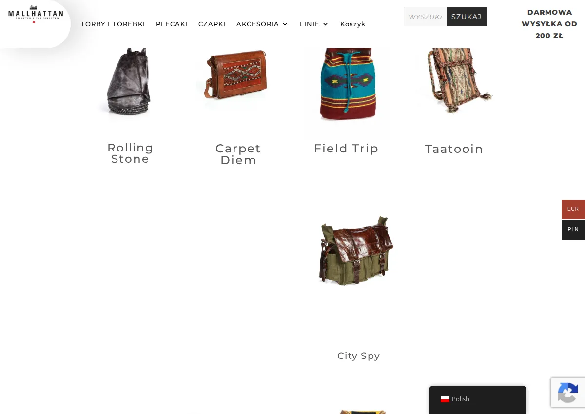 Store homepage