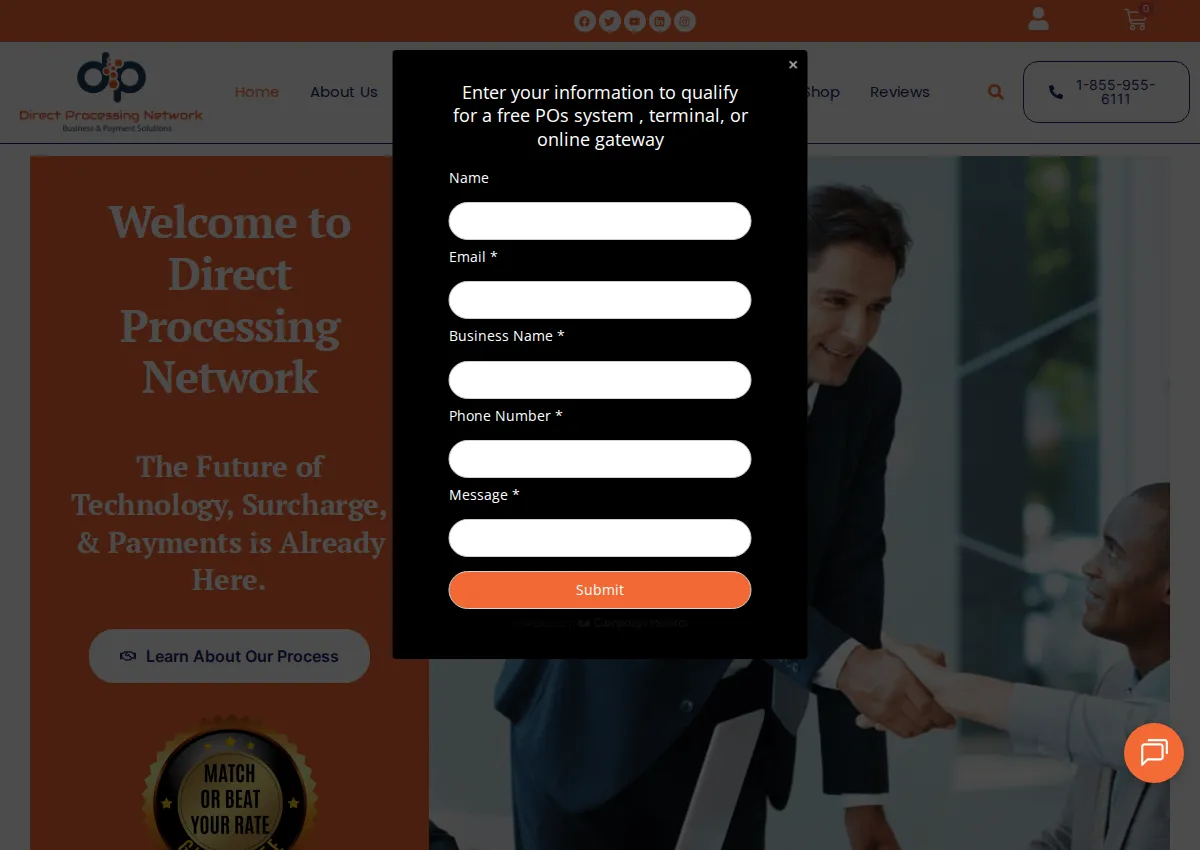 Store homepage