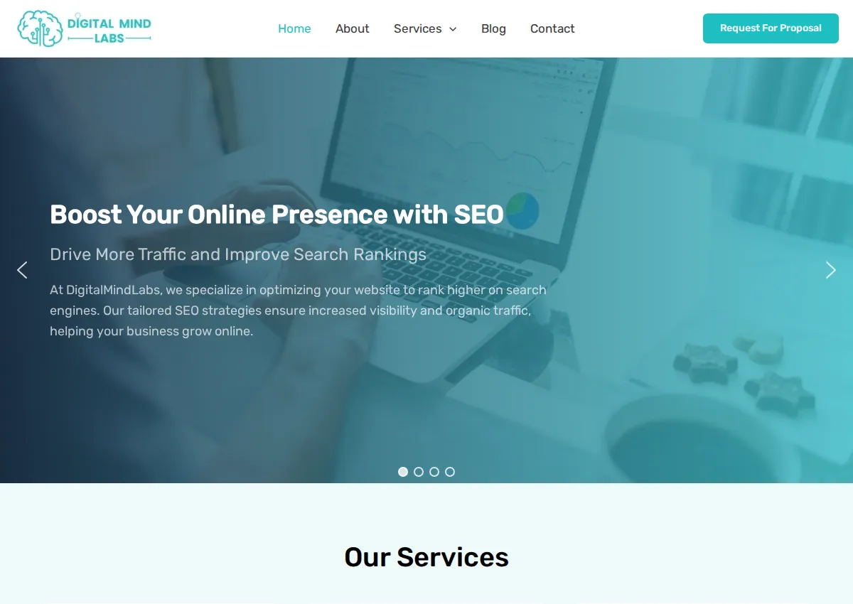 Store homepage