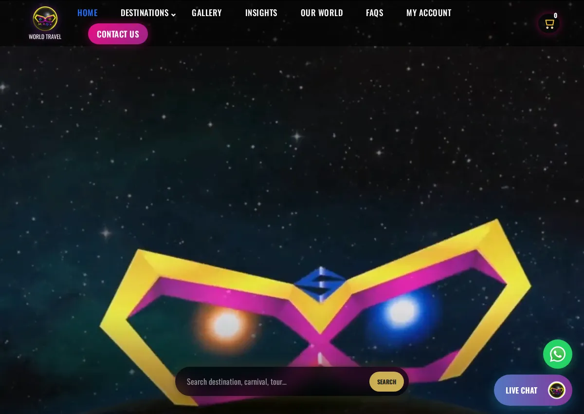 Store homepage
