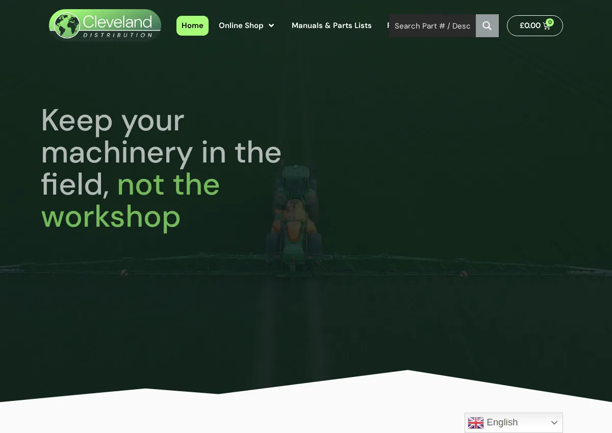 Store homepage