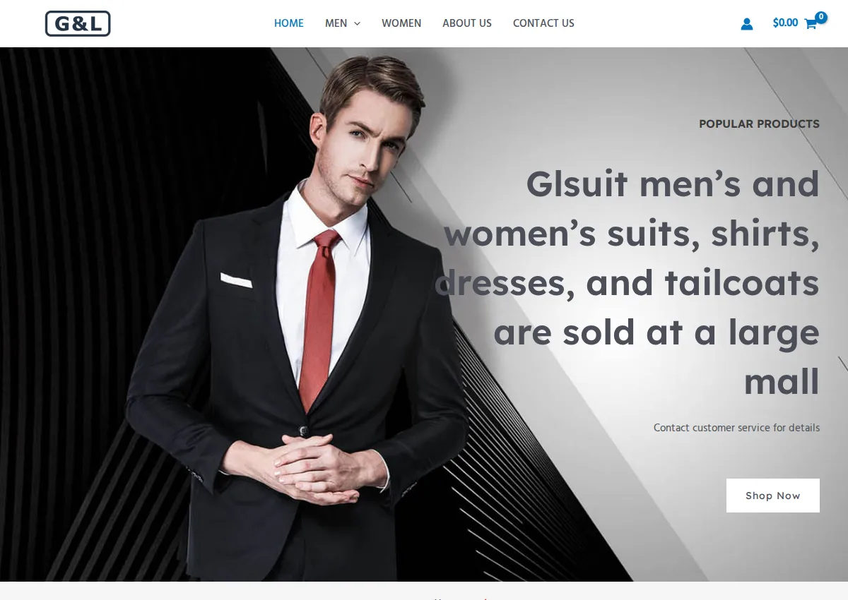 Store homepage
