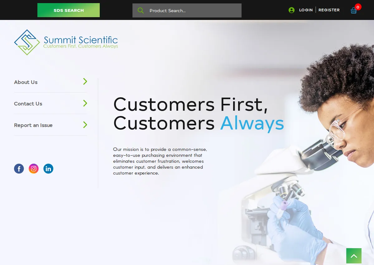 Store homepage