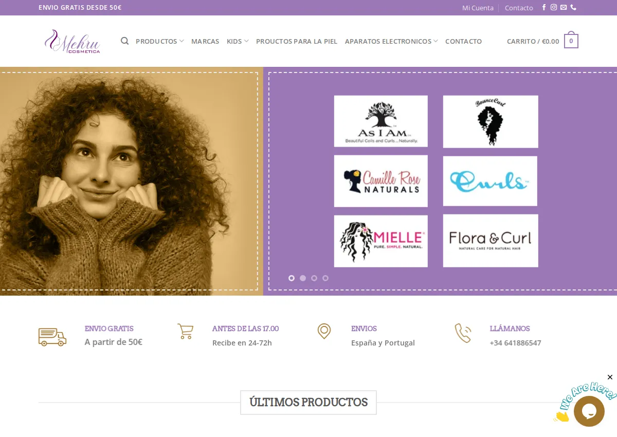 Store homepage
