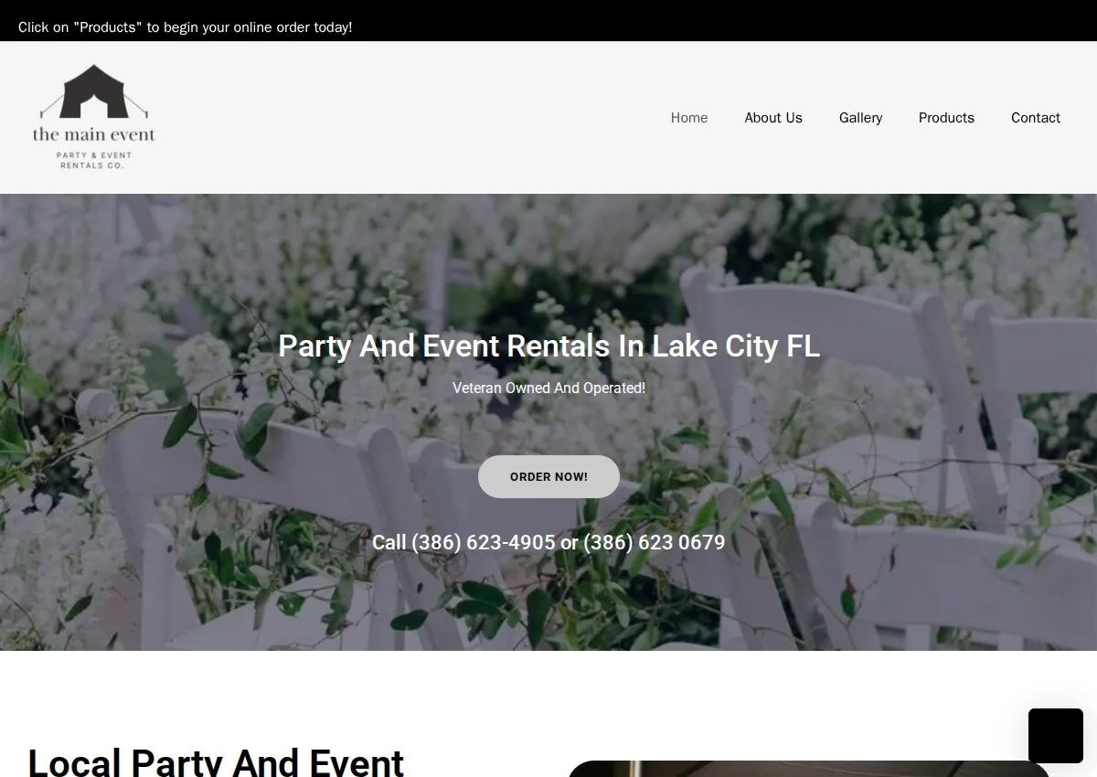 Store homepage