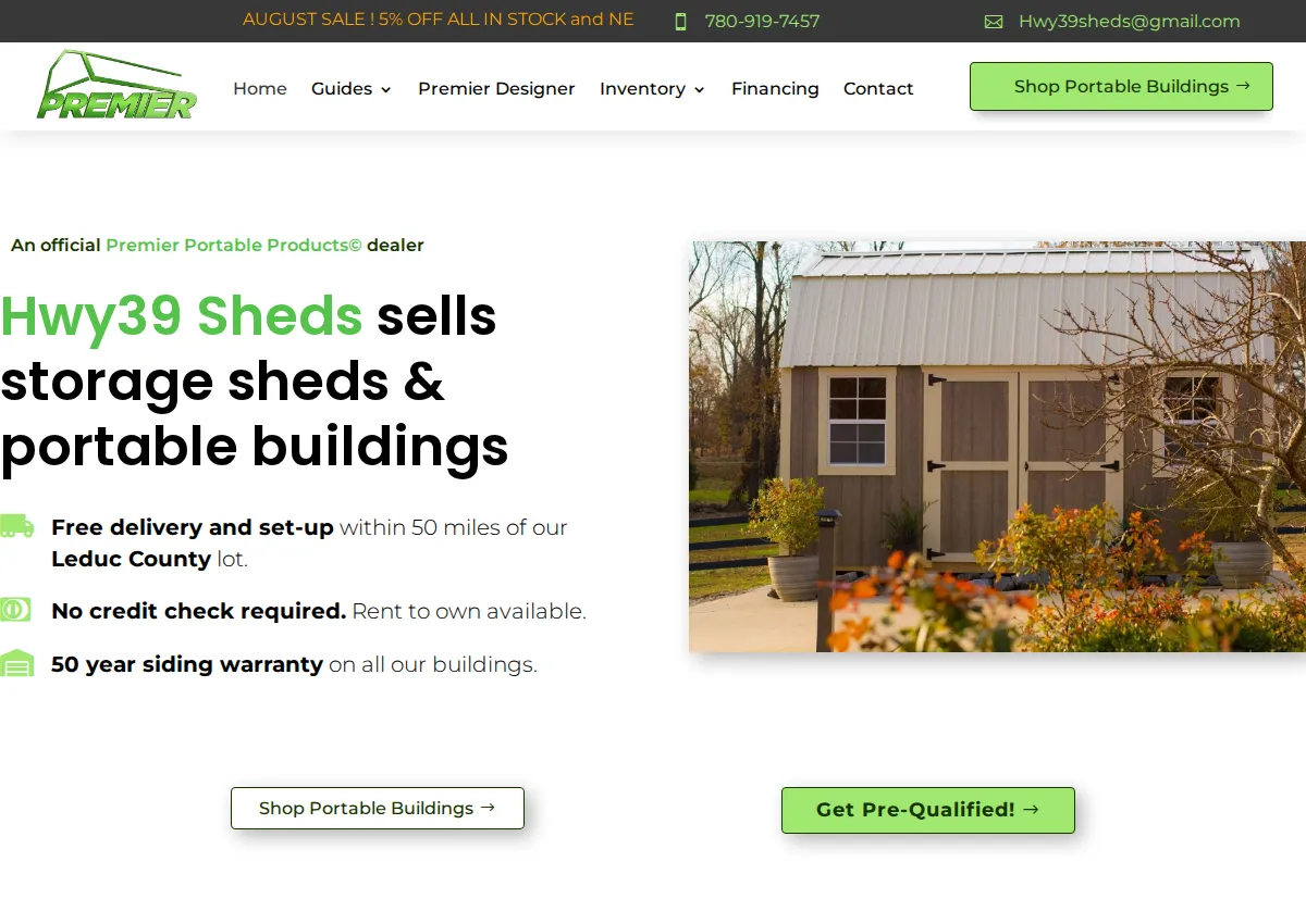 Store homepage