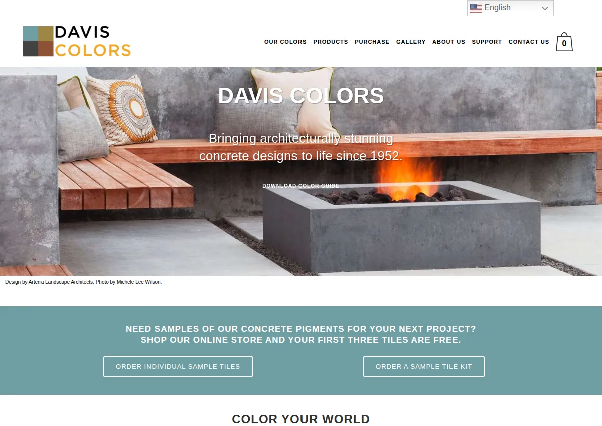 Store homepage