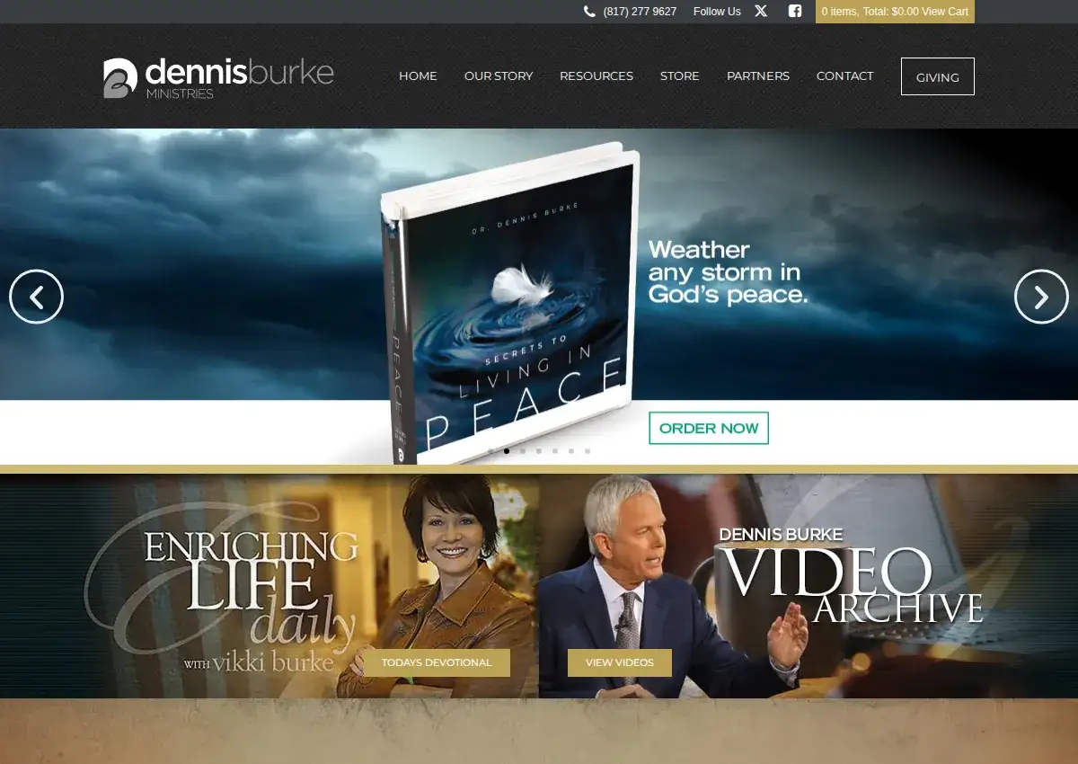 Store homepage