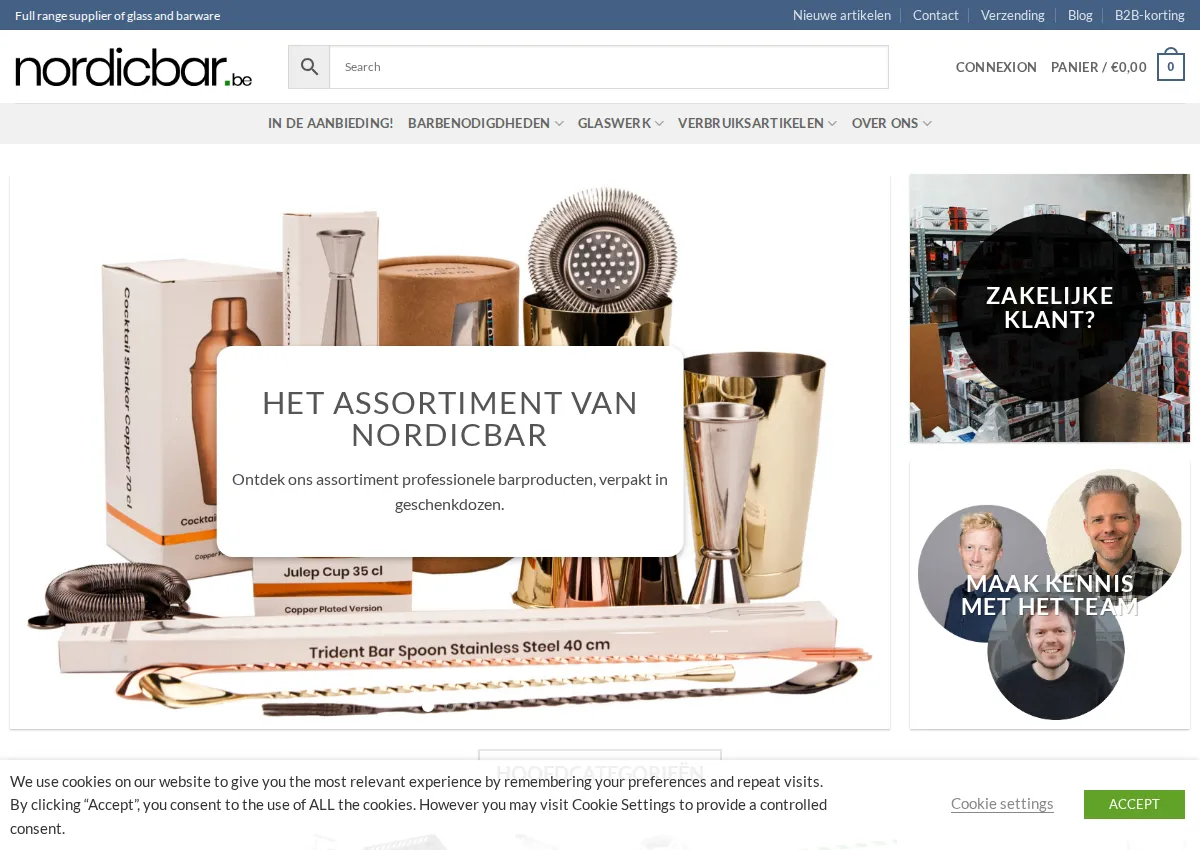 Store homepage