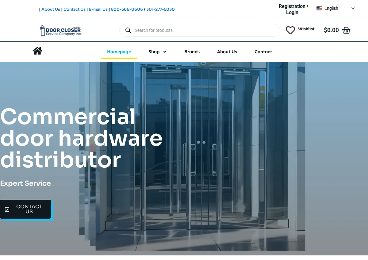 Store homepage