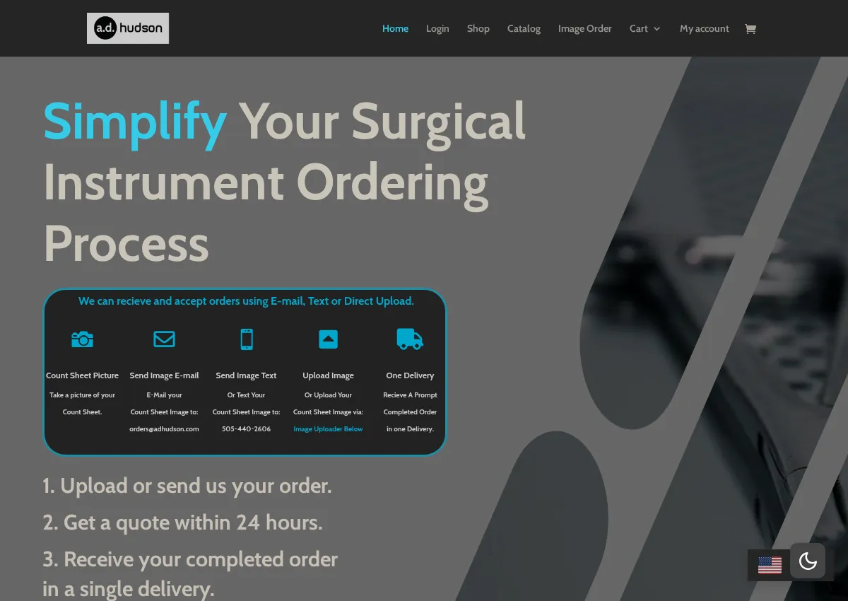Store homepage