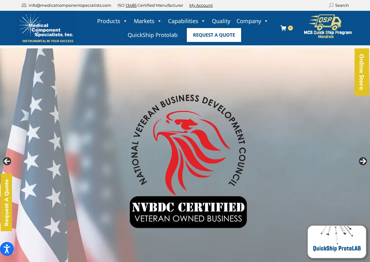 Store homepage