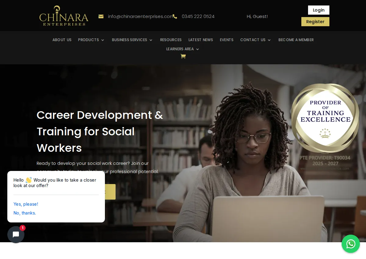 Store homepage