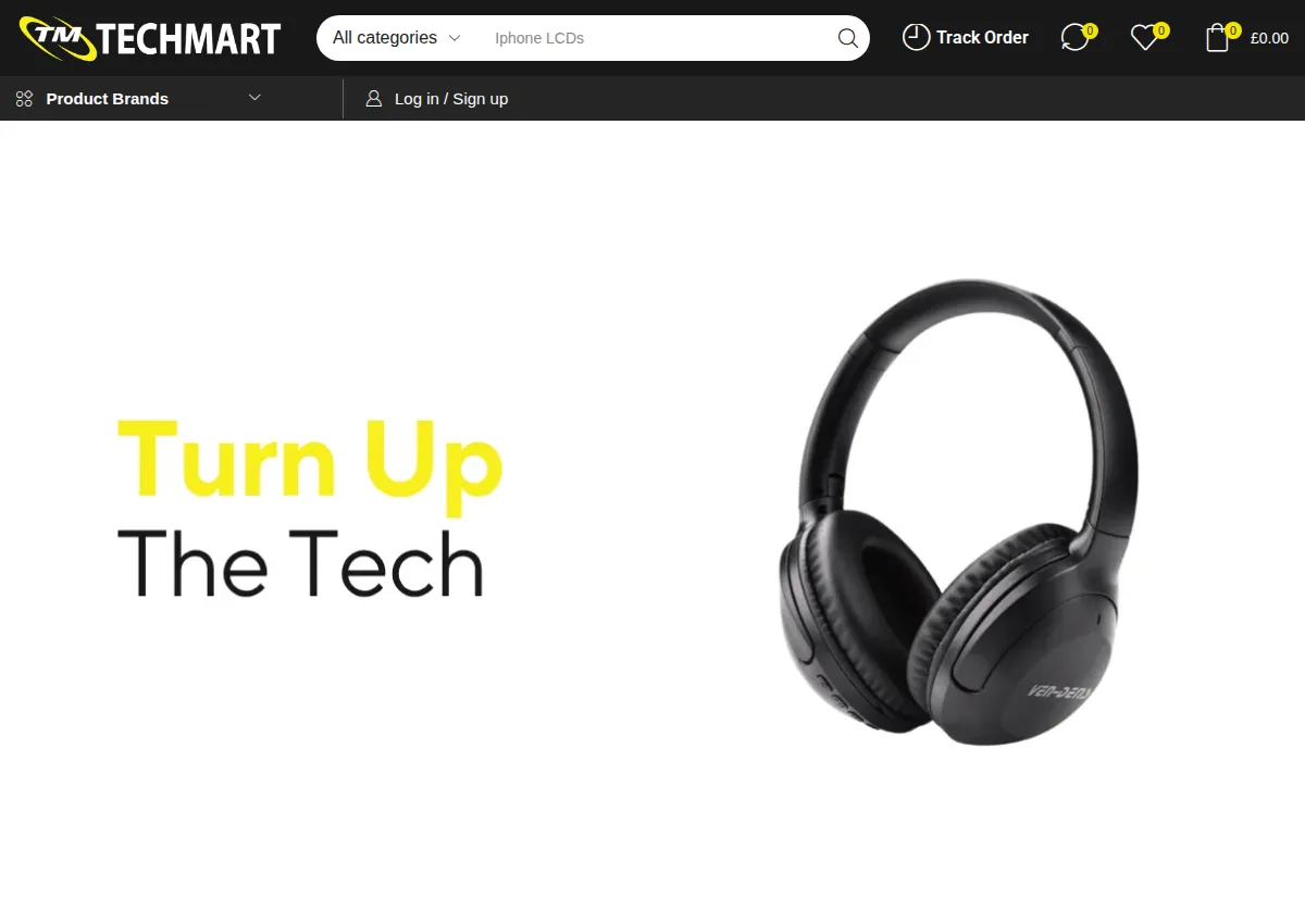Store homepage