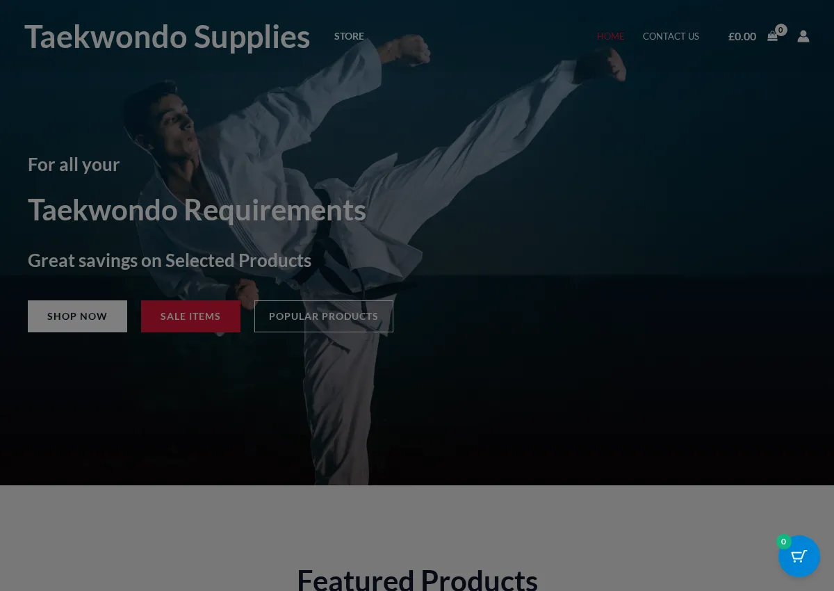 Store homepage