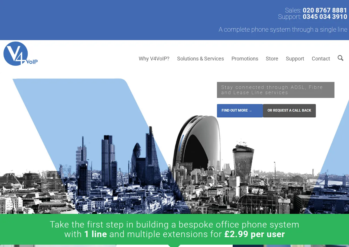 Store homepage