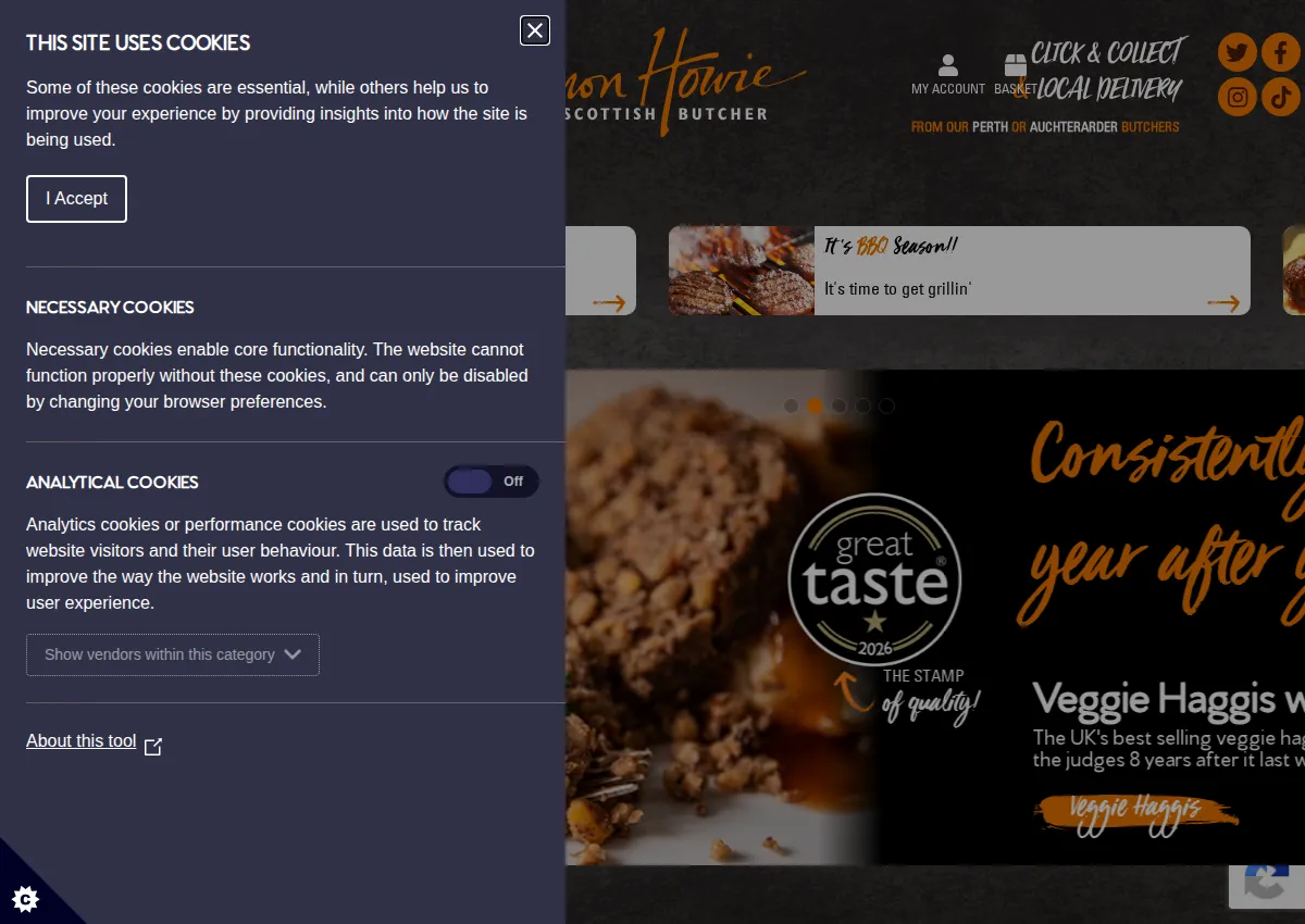Store homepage