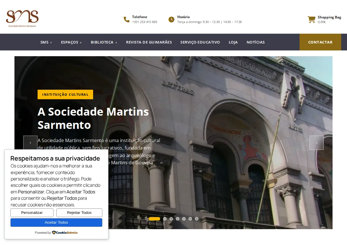 Store homepage