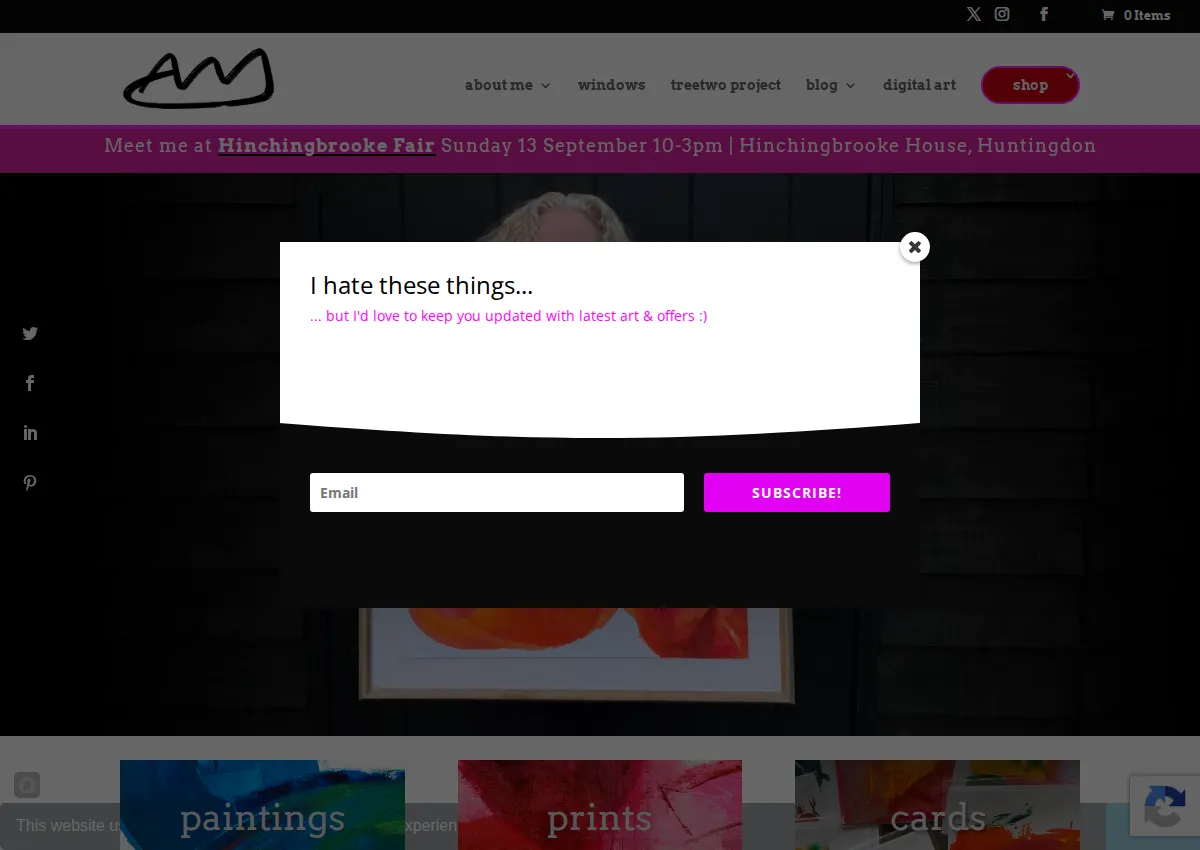 Store homepage