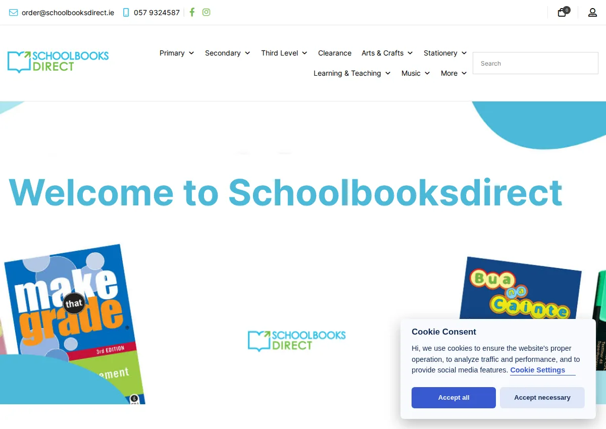 Store homepage