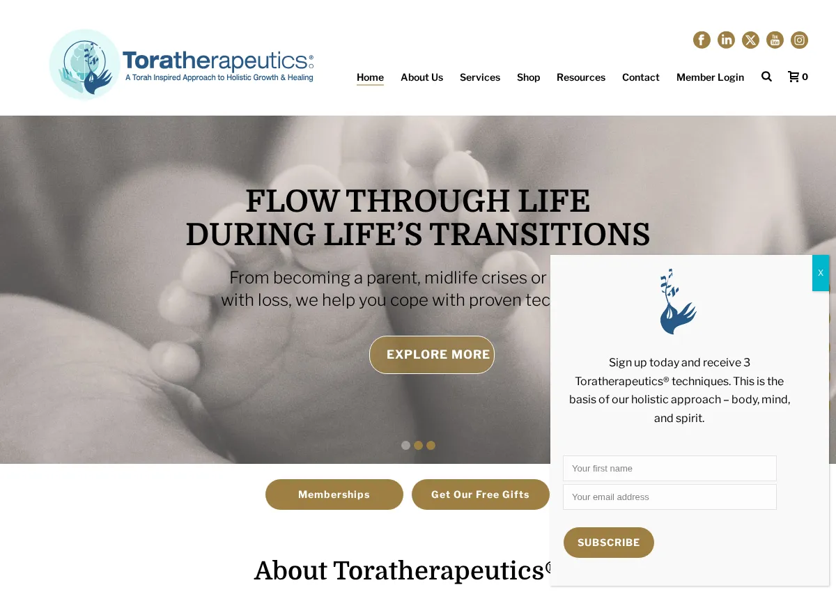 Store homepage