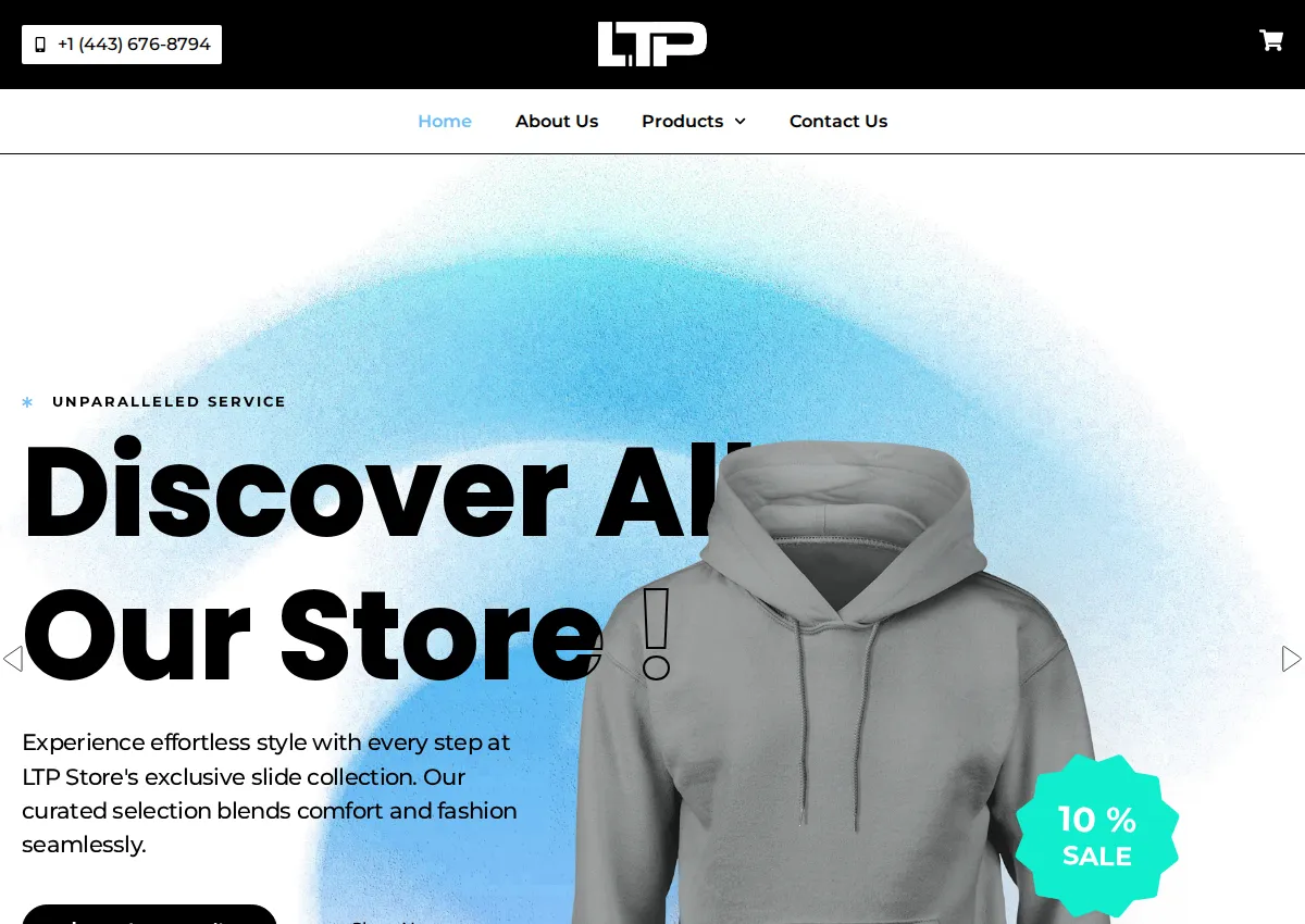 Store homepage